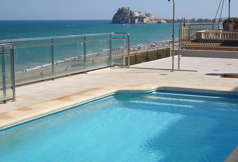 Apartamento Con Aire Acondicionado En 1ª Linea De Playa Edificio Moli De Vent Пеніскола Екстер'єр фото